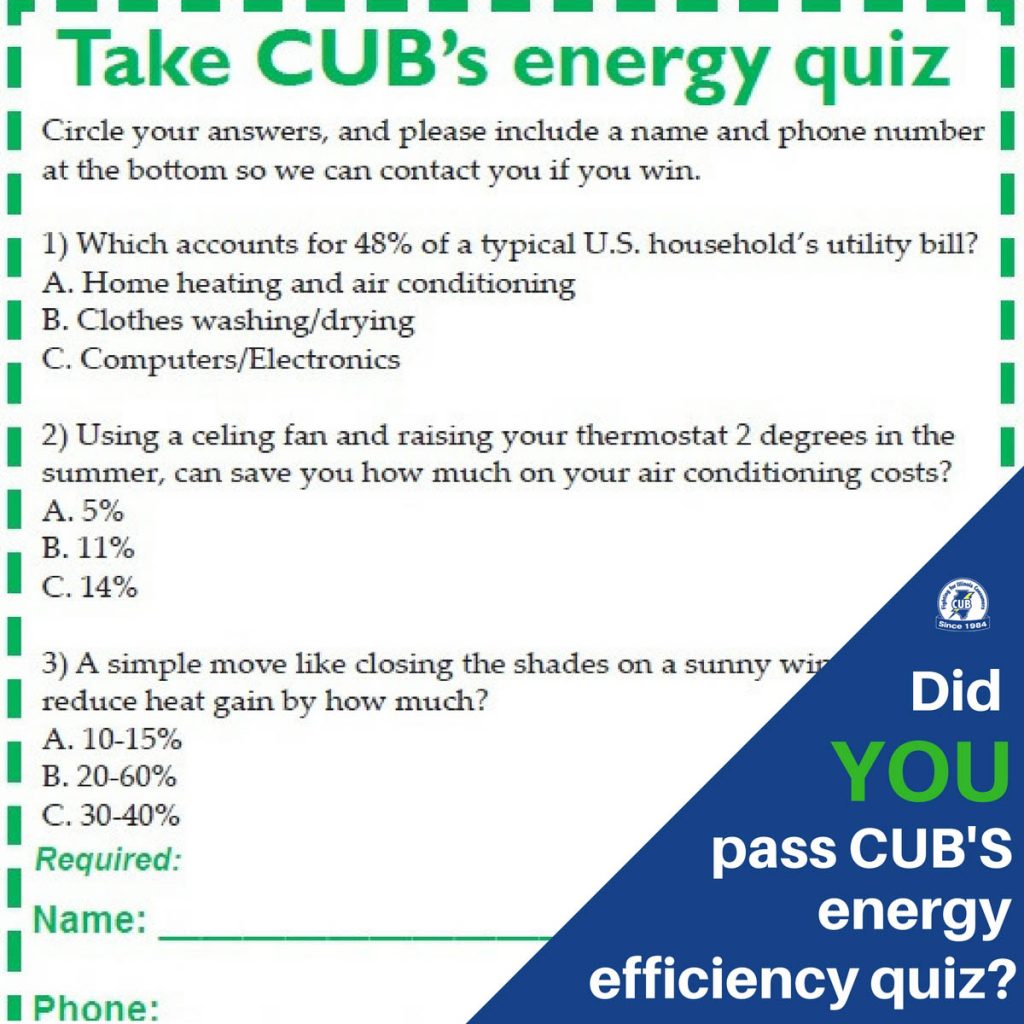 East Galesburg man wins CUB Voice Giveaway Citizens Utility Board