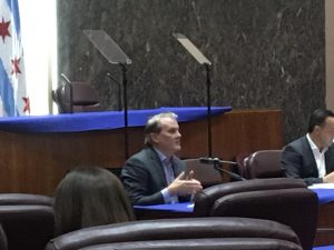 CUB Director David Kolata testifies before Chicago City Council's Committee on Environmental Protection and Energy