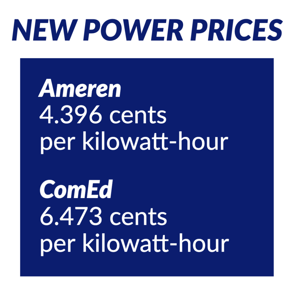 Alert Electricity prices change for Ameren, ComEd customers Citizens