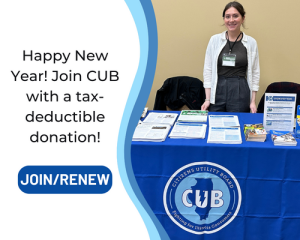 Happy New Year! Join CUB with a tax-deductible donation!